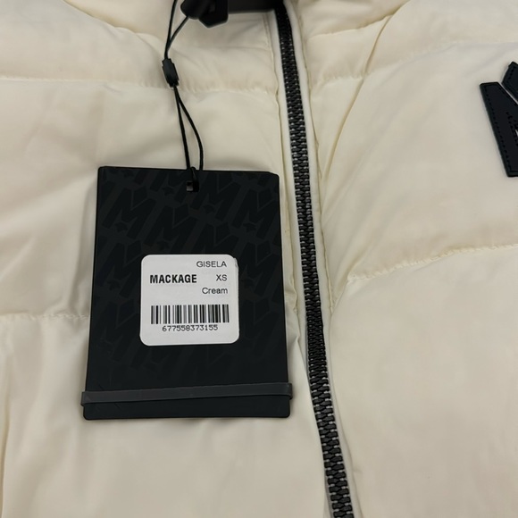 MACKAGE GISELA CREAM XS - BRAND NEW LADIES DOWN VEST - Picture 6 of 8